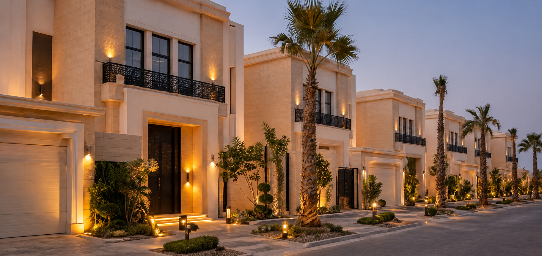 NDC residential real estate development project featuring luxury villas in Al-Khomrah Jeddah Saudi Arabia